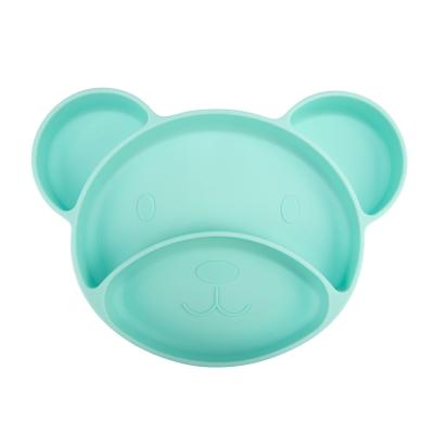 Canpol babies Silicone Suction Plate Turquoise Geschirr für Kinder 500 ml
