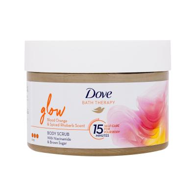 Dove Bath Therapy Glow Body Scrub Körperpeeling für Frauen 295 ml