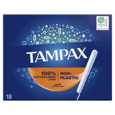 Tampax Non-Plastic Super Plus Tampon für Frauen Set