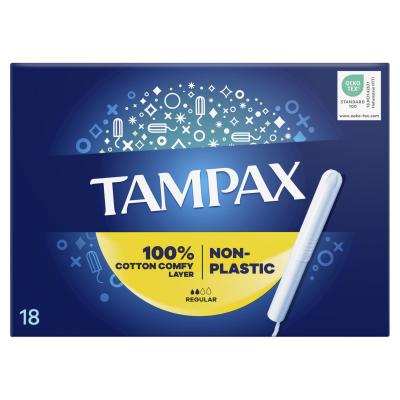 Tampax Non-Plastic Regular Tampon für Frauen Set