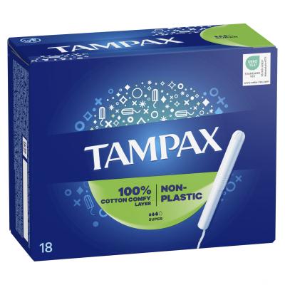 Tampax Non-Plastic Super Tampon für Frauen Set