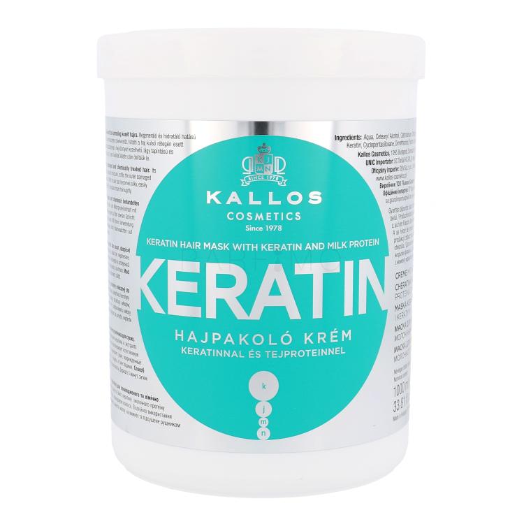 Kallos Cosmetics Keratin Haarmaske für Frauen 1000 ml