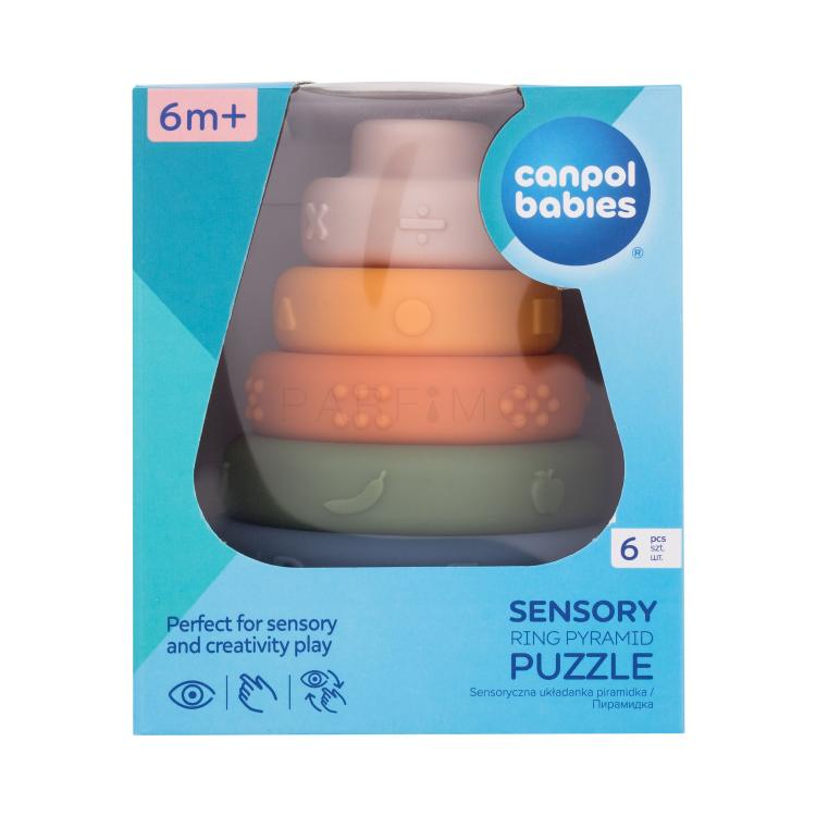 Canpol babies Sensory Ring Pyramid Puzzle Spielzeug für Kinder 1 St.