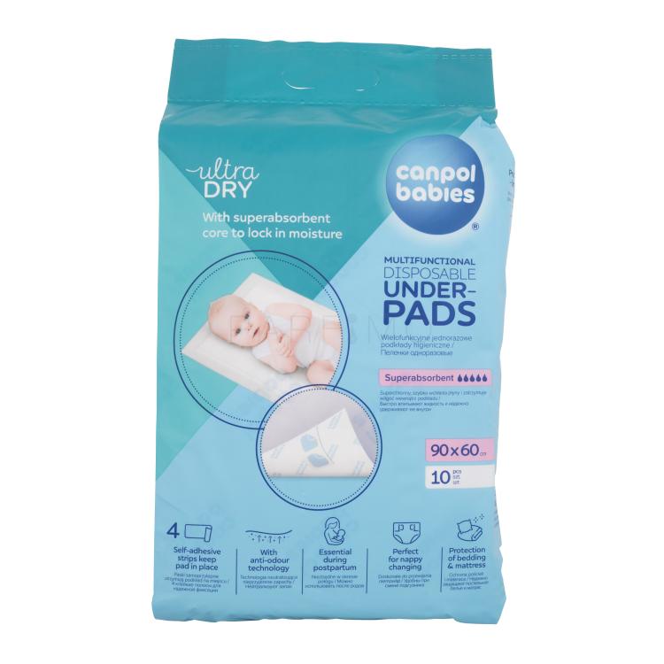 Canpol babies Ultra Dry Multifunctional Disposable Underpads Wickelunterlage für Frauen 10 St.