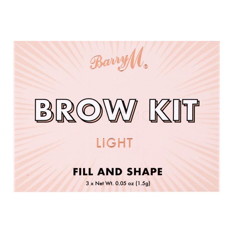 Barry M Brow Kit Augenbrauensets für Frauen 4,5 g Farbton  Light