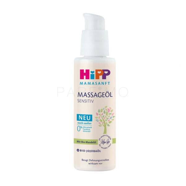 Hipp Mamasanft Massage Oil Sensitive Cellulite &amp; Schwangerschaftsstreifen für Frauen 100 ml