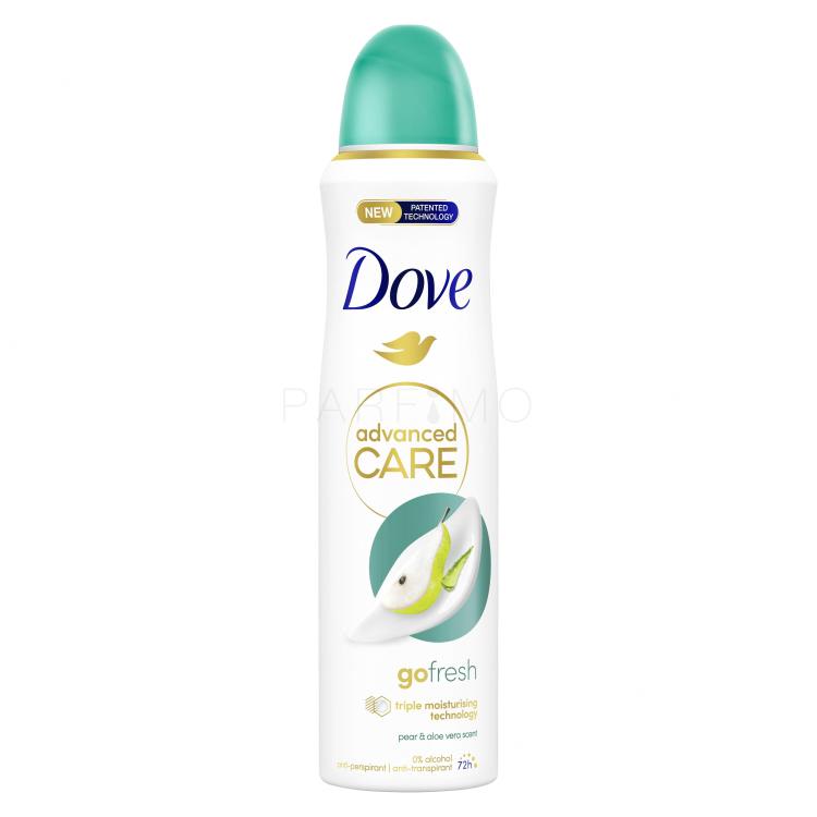 Dove Advanced Care Go Fresh Pear &amp; Aloe Vera 72h Antiperspirant für Frauen 150 ml