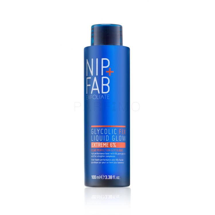 NIP+FAB Exfoliate Glycolic Fix Liquid Glow Extreme 6% Gesichtswasser und Spray für Frauen 100 ml