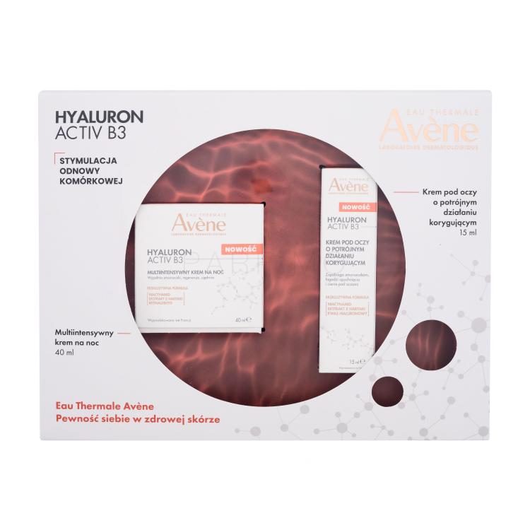 Avene Hyaluron Activ B3 Geschenkset Nachtcreme Hyaluron Activ B3 Multi-Intensive Night Cream 40 ml + Augencreme Hyaluron Activ B3 Triple Correction Eye Cream 15 ml