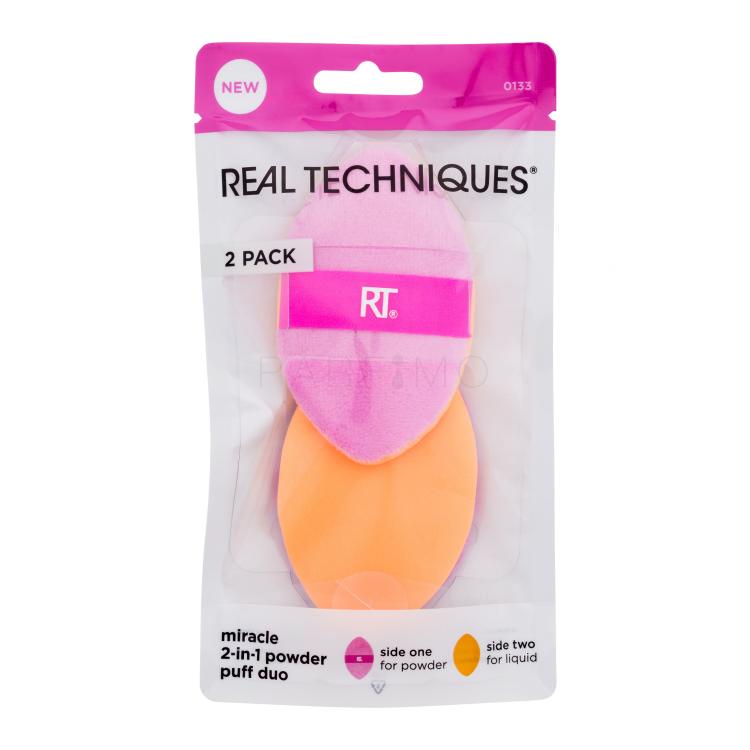 Real Techniques Miracle 2-In-1 Powder Puff Duo Applikator für Frauen 2 St.