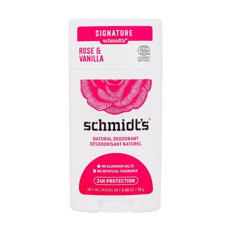 schmidt&#039;s Rose &amp; Vanilla Natural Deodorant Deodorant für Frauen 75 g