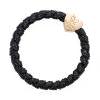 By Eloise London Woven Gold Heart Haargummi für Frauen 1 St. Farbton  Black Shimmer