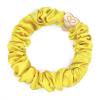 By Eloise London Silk Scrunchie Gold Heart Haargummi für Frauen 1 St. Farbton  Mellow Yellow
