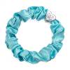 By Eloise London Silk Scrunchie Silver Heart Haargummi für Frauen 1 St. Farbton  Turquoise