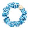 By Eloise London Silk Scrunchie Gold Heart Haargummi für Frauen 1 St. Farbton  Blue Leopard
