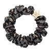 By Eloise London Skinny Silk Scrunchie Gold Star Haargummi für Frauen 1 St. Farbton  Grey Leopard