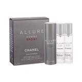 Chanel Allure Homme Sport Eau Extreme Eau de Toilette für Herren Twist and Spray 3x20 ml
