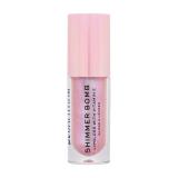 Makeup Revolution London Shimmer Bomb Lipgloss für Frauen 4,5 ml Farbton  Sparkle Pink