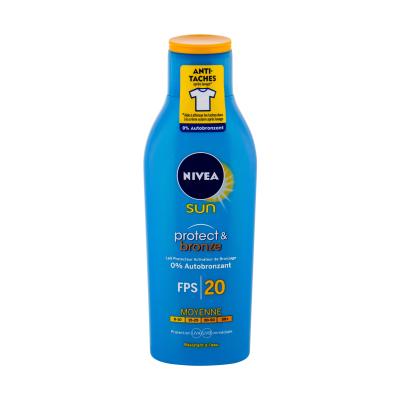 Nivea Sun Protect &amp; Bronze Sun Lotion SPF20 Sonnenschutz 200 ml