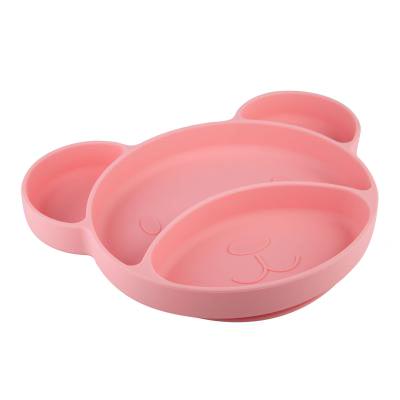 Canpol babies Silicone Suction Plate Pink Geschirr für Kinder 500 ml