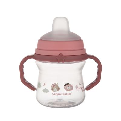 Canpol babies Bonjour Paris First Cup Pink 6m+ Trinkbecher für Kinder 150 ml
