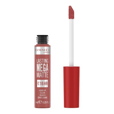 Rimmel London Lasting Mega Matte Liquid Lip Colour Lippenstift für Frauen 7,4 ml Farbton  Pink Blink