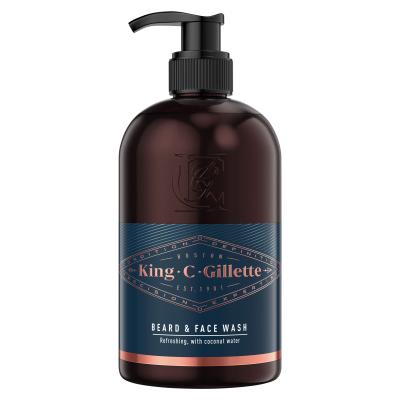 Gillette King C. Beard &amp; Face Wash Bartshampoo für Herren 350 ml