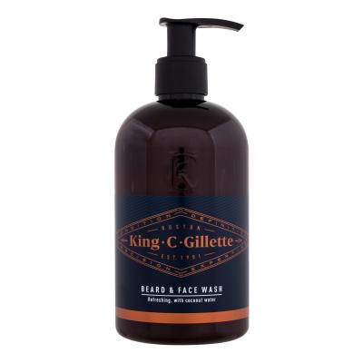 Gillette King C. Beard &amp; Face Wash Bartshampoo für Herren 350 ml