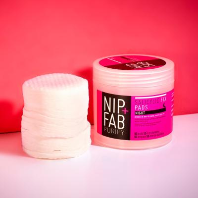 NIP+FAB Purify Salicylic Fix Night Pads Reinigungstücher für Frauen Set