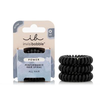 Invisibobble Power Performance Hair Spiral Haargummi für Frauen Farbton  True Black - černá Set