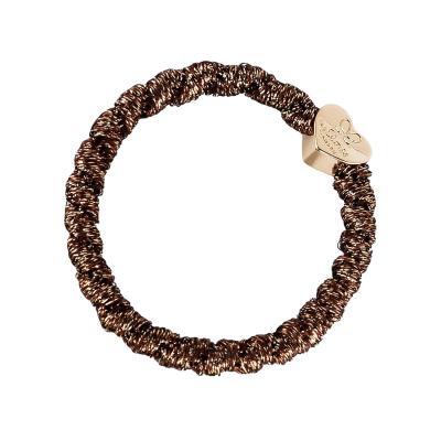 By Eloise London Gold Heart Haargummi für Frauen 1 St. Farbton  Bronze