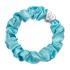 By Eloise London Silk Scrunchie Silver Heart Haargummi für Frauen 1 St. Farbton  Turquoise
