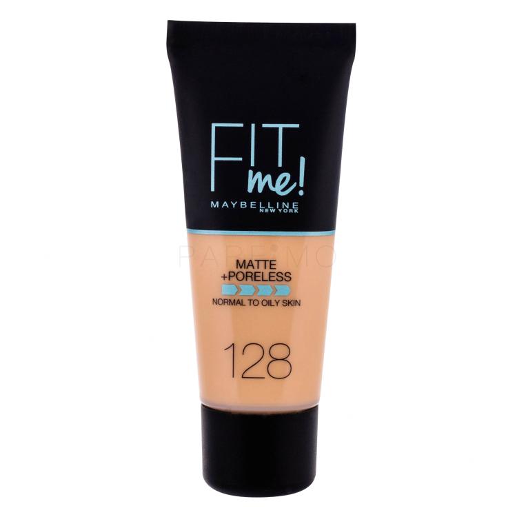 Maybelline Fit Me! Matte + Poreless Foundation für Frauen 30 ml Farbton  128 Warm Nude
