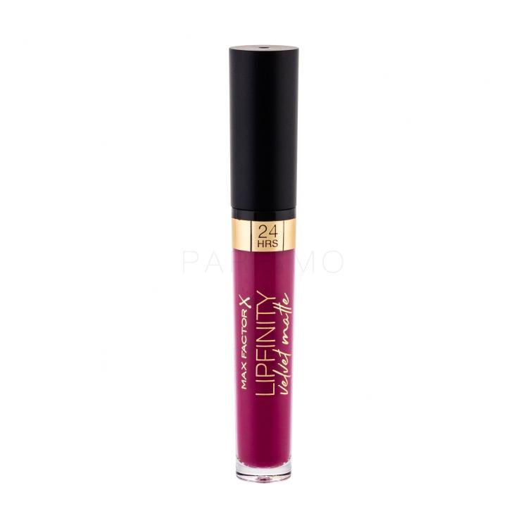 Max Factor Lipfinity Velvet Matte 24HRS Lippenstift für Frauen 3,5 ml Farbton  005 Matte Merlot