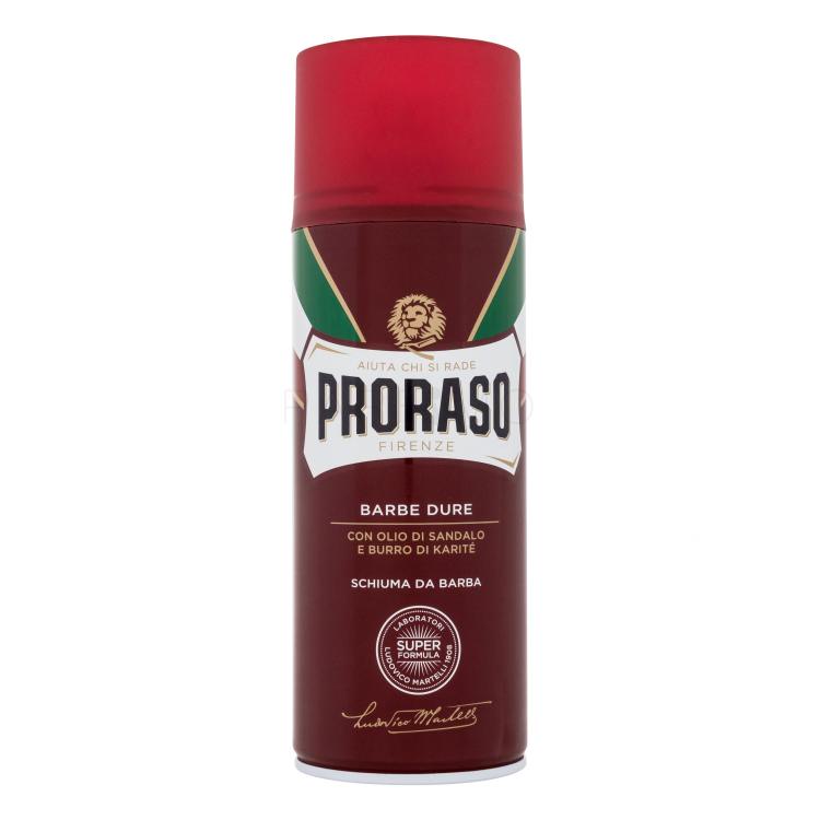 PRORASO Red Shaving Foam Rasierschaum für Herren 400 ml