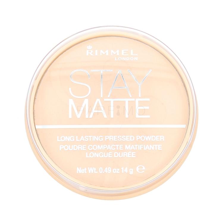 Rimmel London Stay Matte Puder für Frauen 14 g Farbton  001 Transparent