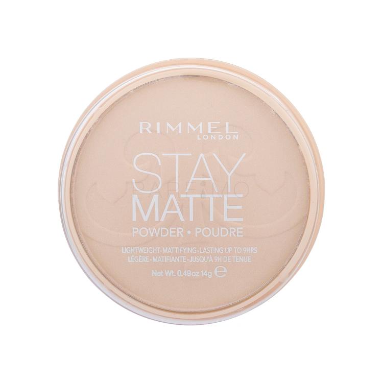 Rimmel London Stay Matte Puder für Frauen 14 g Farbton  003 Peach Glow
