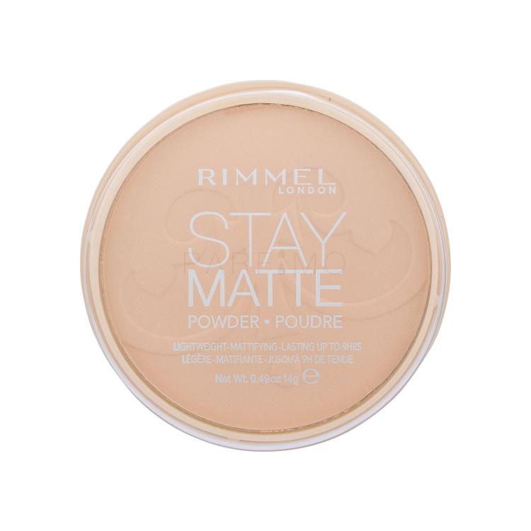 Rimmel London Stay Matte Puder für Frauen 14 g Farbton  006 Warm Beige
