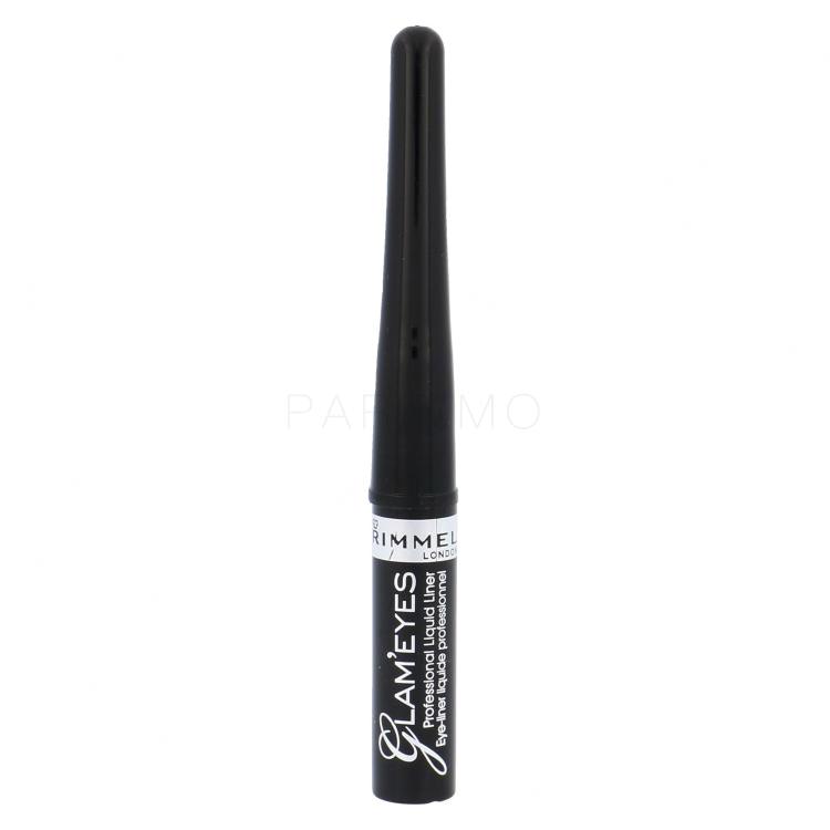 Rimmel London Glam Eyes Eyeliner für Frauen 3,5 ml Farbton  001 Black Glamour