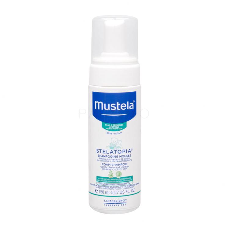 Mustela Bébé Stelatopia Foam Shampoo Shampoo für Kinder 150 ml