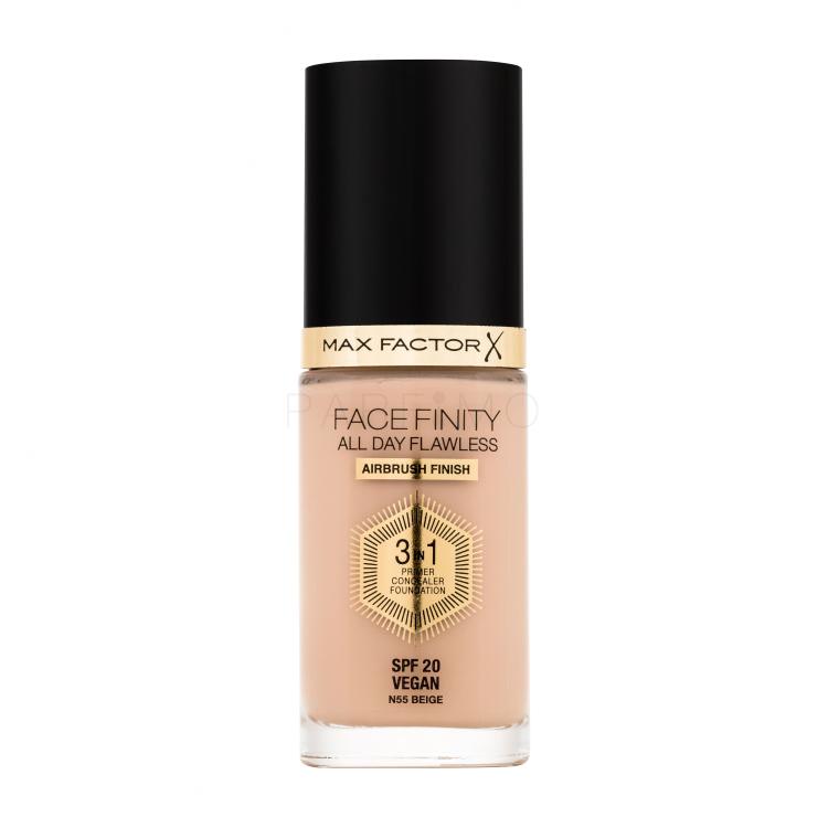 Max Factor Facefinity All Day Flawless SPF20 Foundation für Frauen 30 ml Farbton  N55 Beige