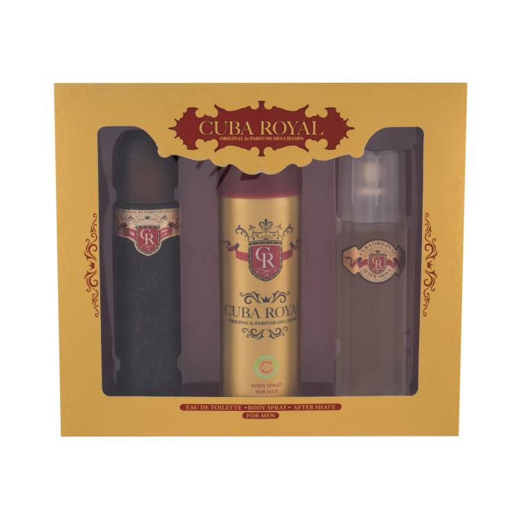 Cuba Royal Geschenkset Edt 100 ml + Deodorant 200 ml + Rasierwasser 100 ml