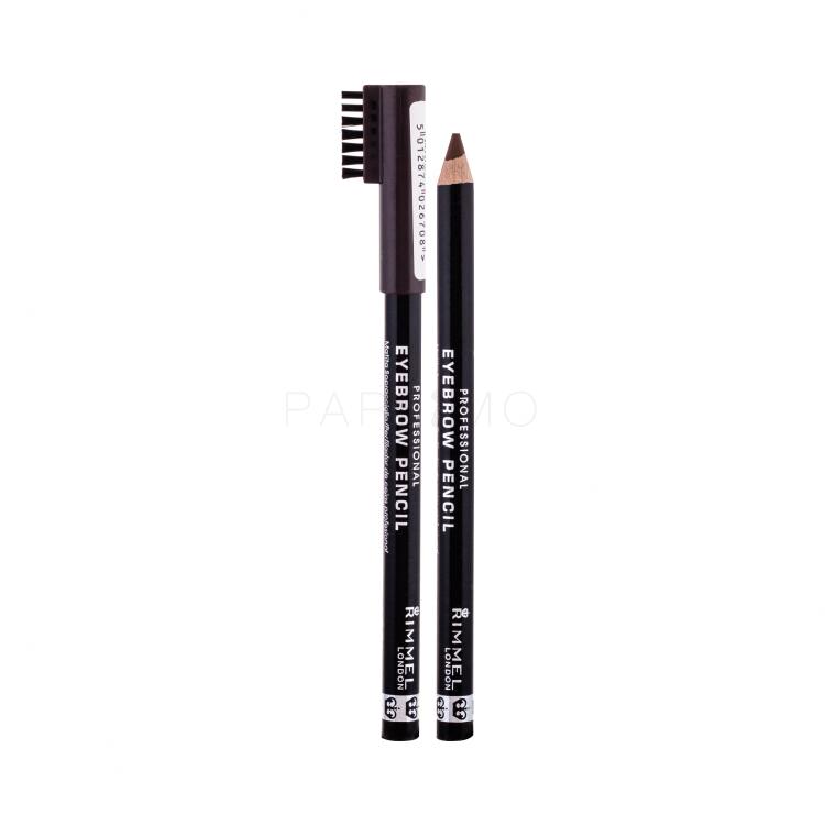 Rimmel London Professional Eyebrow Pencil Augenbrauenstift für Frauen 1,4 g Farbton  001 Dark Brown