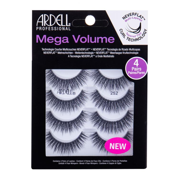 Ardell Mega Volume 252 Falsche Wimpern für Frauen 4 St. Farbton  Black