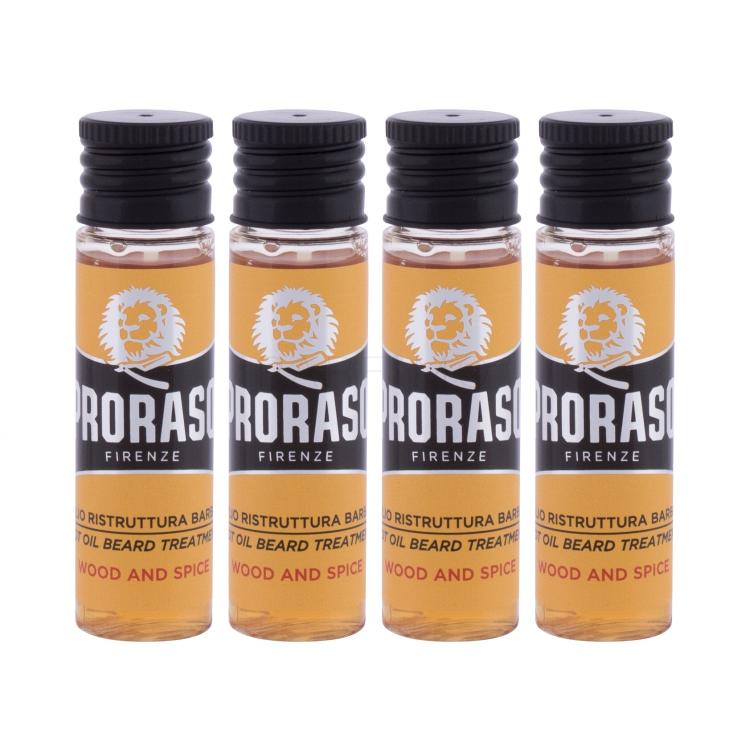 PRORASO Wood &amp; Spice Hot Oil Beard Treatment Bartöl für Herren 68 ml