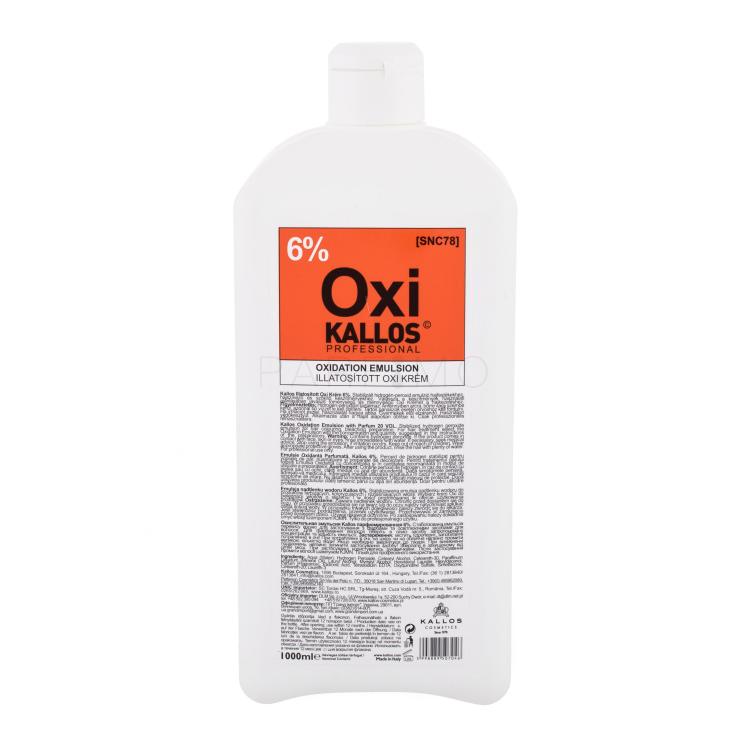 Kallos Cosmetics Oxi 6% Haarfarbe für Frauen 1000 ml