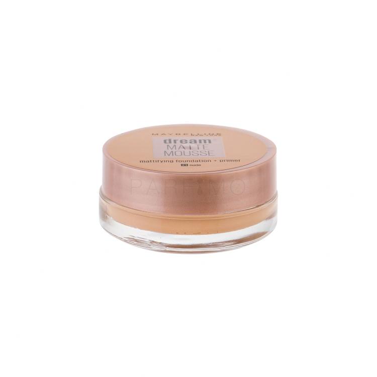 Maybelline Dream Matte Mousse Foundation für Frauen 18 ml Farbton  21 Nude