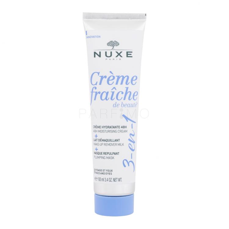 NUXE Creme Fraiche de Beauté 3-In-1 Cream &amp; Make-Up Remover &amp; Mask Tagescreme für Frauen 100 ml