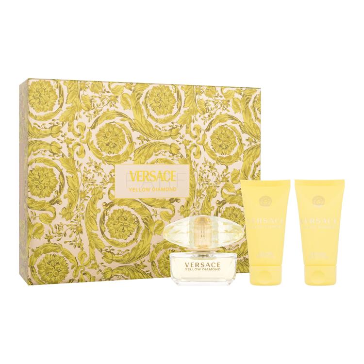 Versace Yellow Diamond Geschenkset Eau de Toilette 50 ml + Körpermilch 50 ml + Duschgel 50 ml