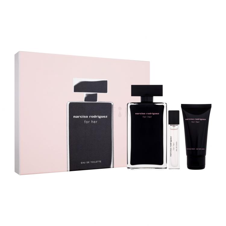Narciso Rodriguez For Her Geschenkset Eau de Toilette 100 ml + Körpermilch 50 ml + Eau de Toilette 10 ml